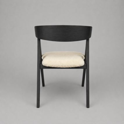 Eetkamerstoel LUSO zwart/beige