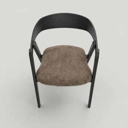 Eetkamerstoel LUSO zwart/bruin