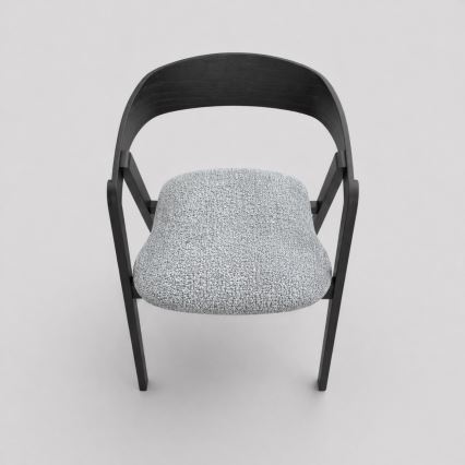 Eetkamerstoel LUSO zwart/grijs