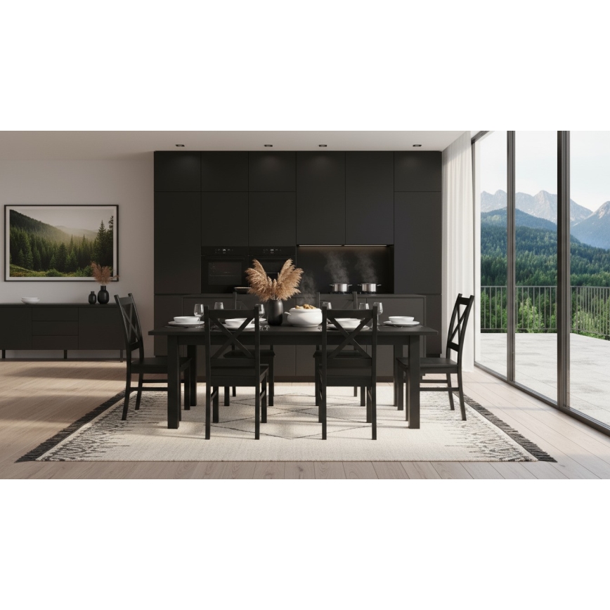 Eetkamerstoel NATE zwart