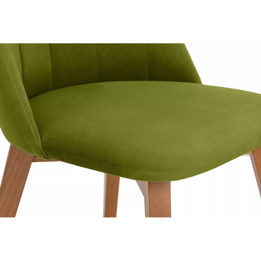 Eetkamerstoel RIFO 86x48 cm licht groen/beuken