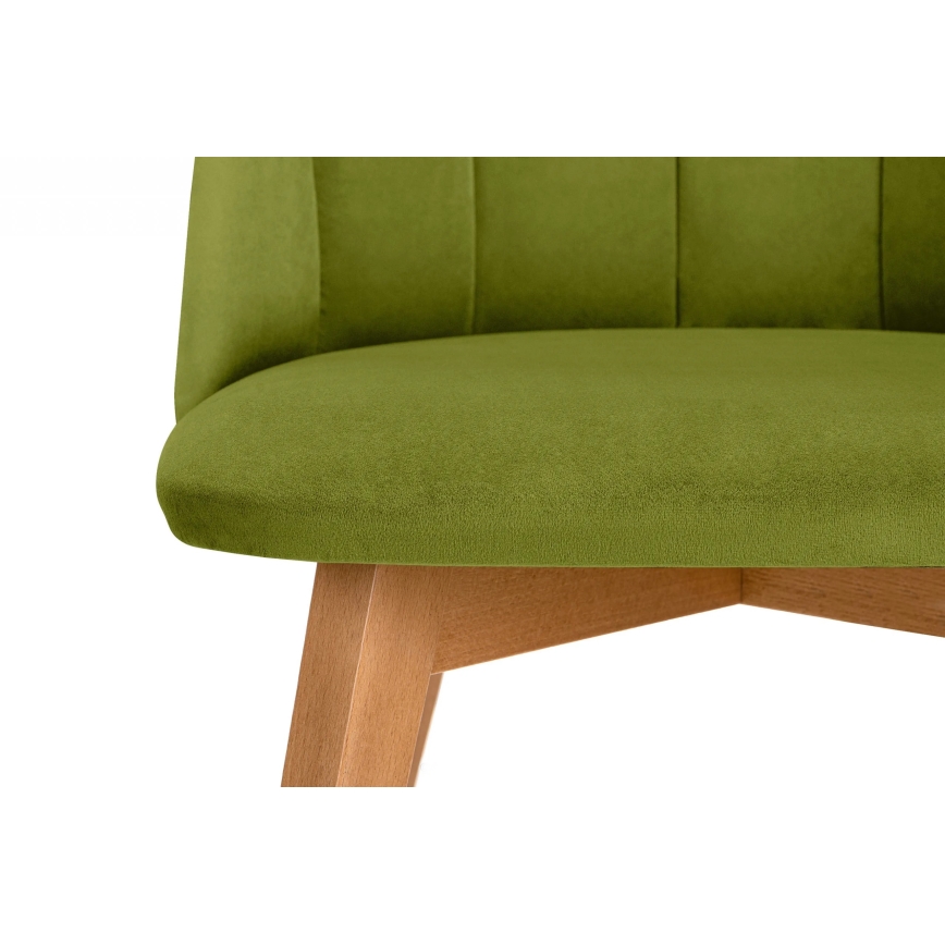 Eetkamerstoel RIFO 86x48 cm licht groen/beuken