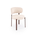 Eetkamerstoel SIDUS 1 stuk beige/notenhout