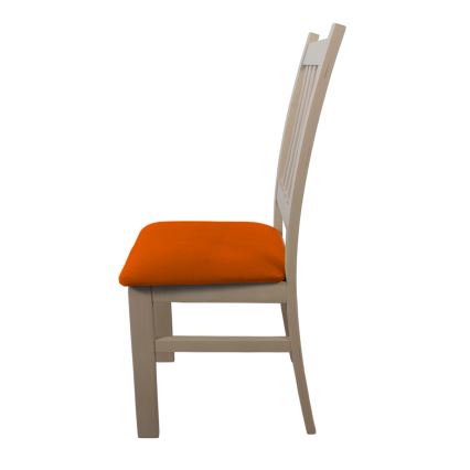 Eetkamerstoel SIMON beuken/oranje