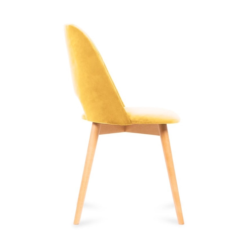 Eetkamerstoel TINO 86x48 cm geel/beuken
