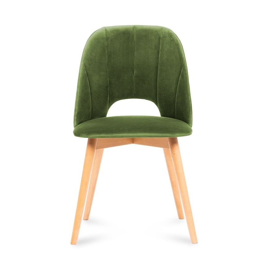 Eetkamerstoel TINO 86x48 cm licht groen/beuken