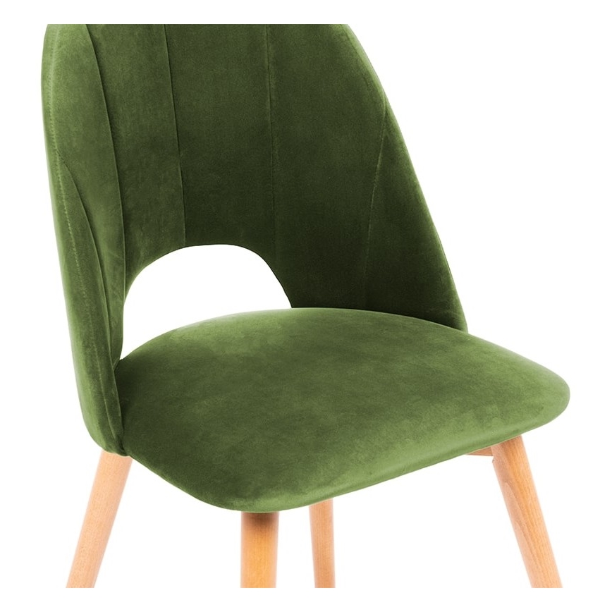 Eetkamerstoel TINO 86x48 cm licht groen/beuken