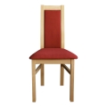 Eetkamerstoel ZOE beuken/rood
