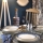 Eetservies 18-delig wit/blauw/porselein