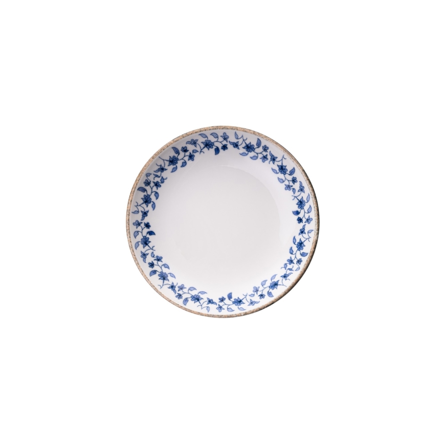 Eetservies 18 st wit/blauw/porselein
