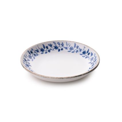 Eetservies 18 st wit/blauw/porselein