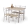 Eetset FAUST metaal/eiken sonoma