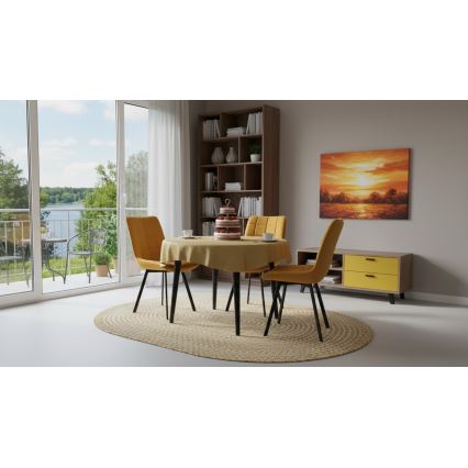 Eetkamerstoel ADINA geel