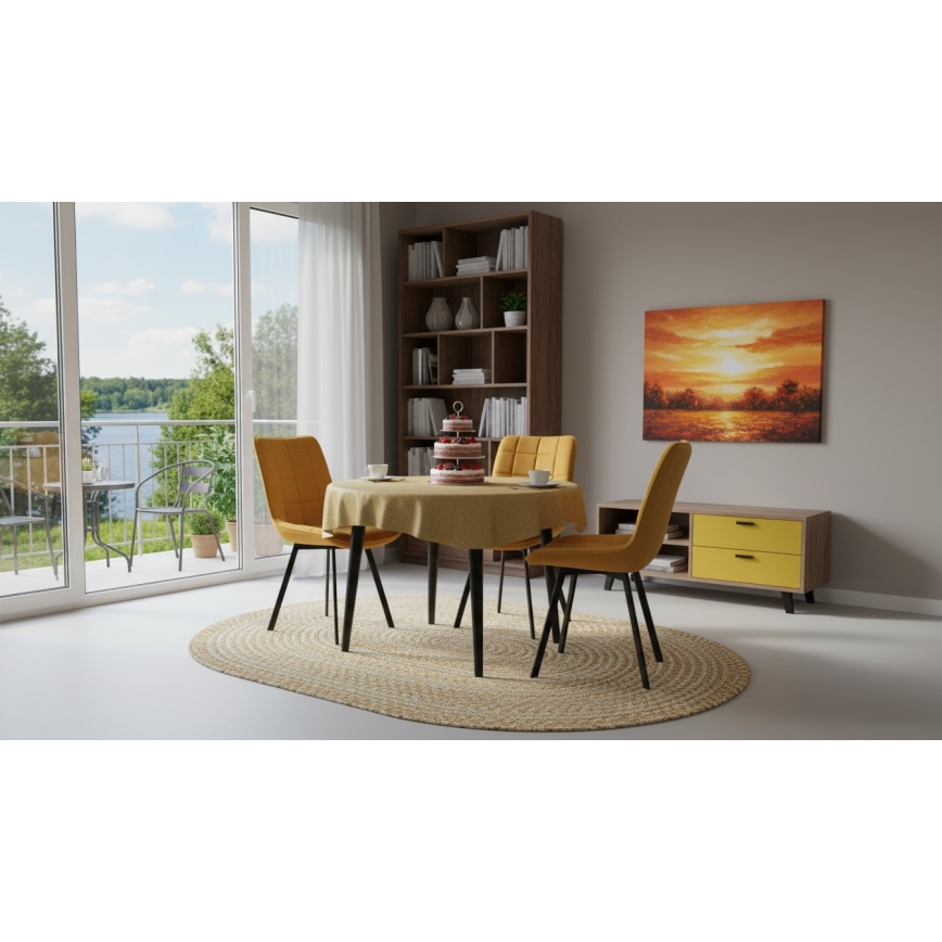 Eetkamerstoel ADINA geel