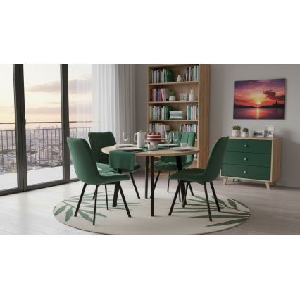 Eetkamerstoel ADINA groen