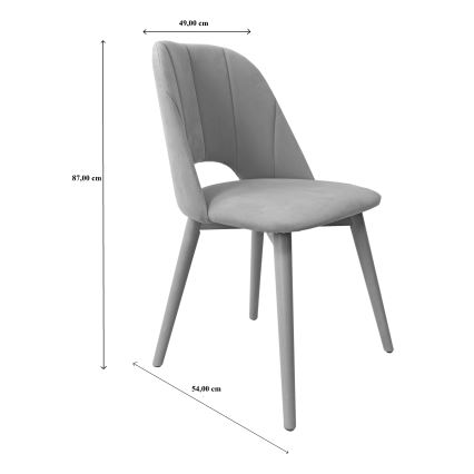 Eetkamerstoel THEO turquoise