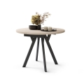 Eettafel ARTUR beige/zwart