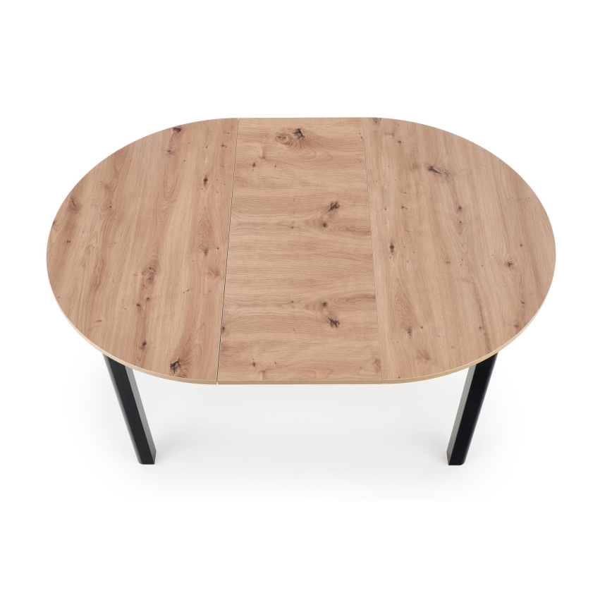 Eettafel CALMIO artisan eiken/zwart