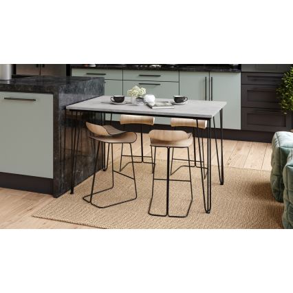 Eettafel HALIJA grijs