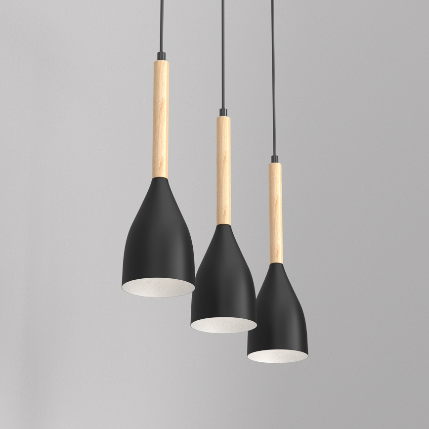 Eettafel Hanglamp aan een koord MUZA 3x E27 / 60W / 230V