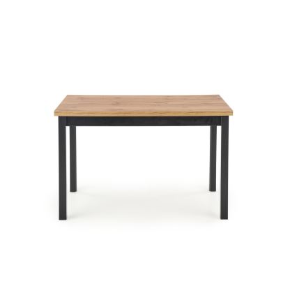 Eettafel KINDOR eiken wotan/zwart