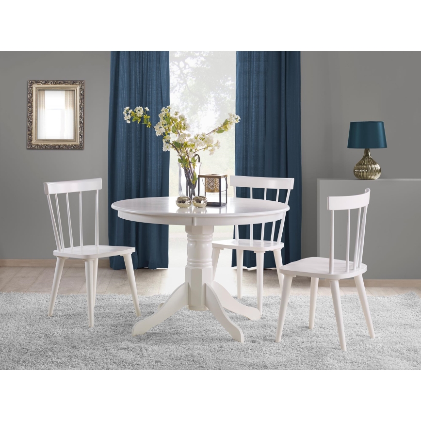 Eettafel KOTI Ø 106 cm wit