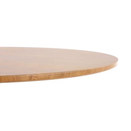 Eettafel LUGI Ø 80 cm bruin/wit
