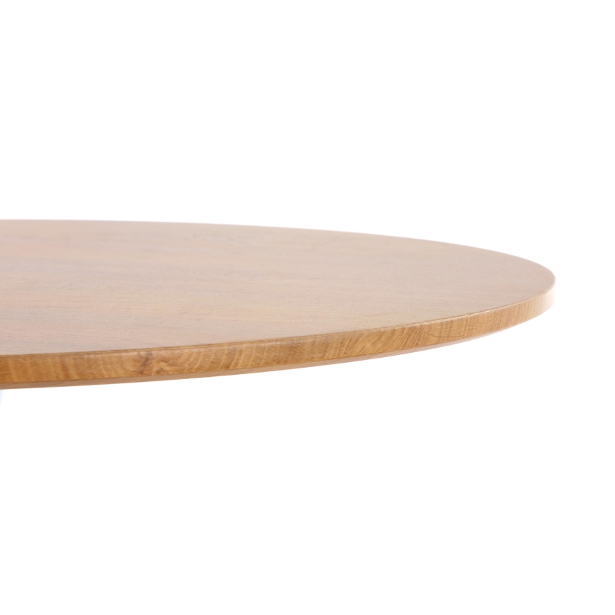 Eettafel LUGI Ø 80 cm bruin/wit