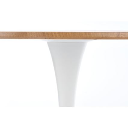 Eettafel LUGI Ø 80 cm bruin/wit