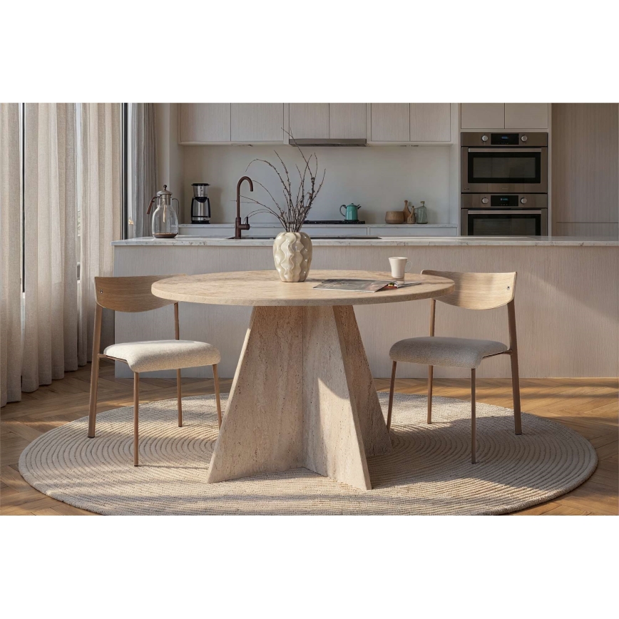 Eettafel MATIN Ø 120 cm beige