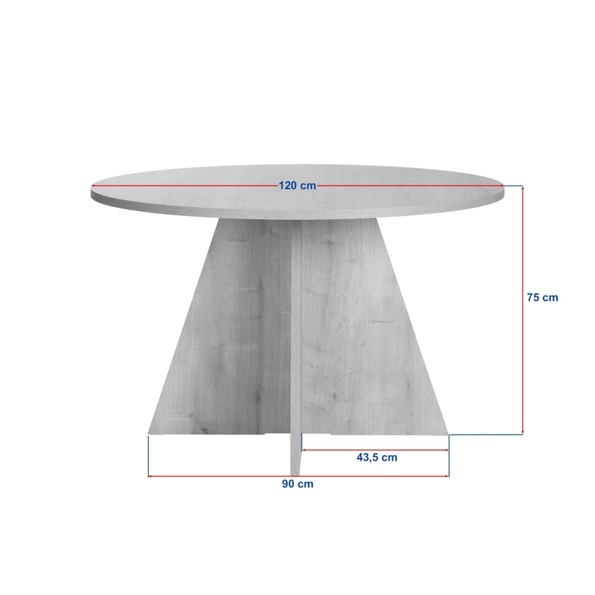 Eettafel MATIN Ø 120 cm beige