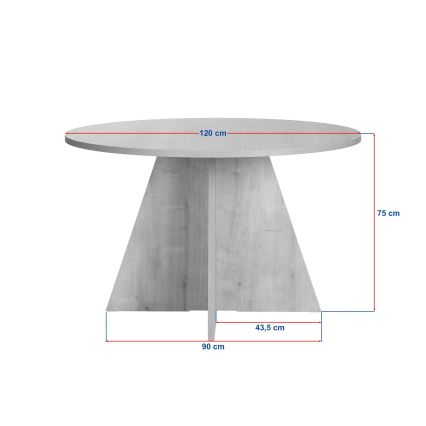 Eettafel MATIN Ø 120 cm eiken