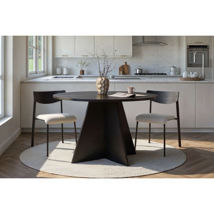 Eettafel MATIN Ø 120 cm zwart