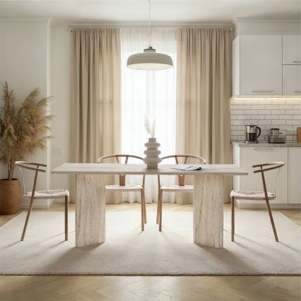 Eettafel NEL 180x90 cm beige