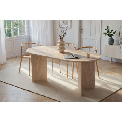 Eettafel NEL 180x90 cm travertijn