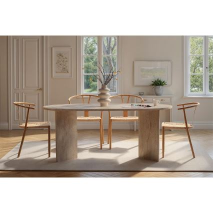 Eettafel NEL 180x90 cm travertijn