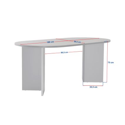 Eettafel NEL 180x90 cm travertijn