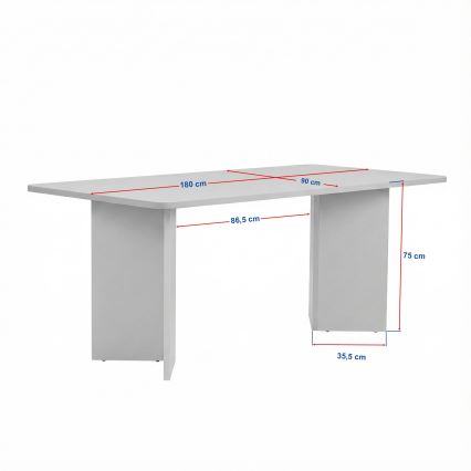 Eettafel NEL 180x90 cm travertijn