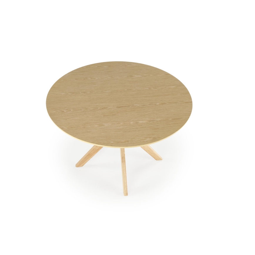 Eettafel NICOLAS Ø 120 cm, bruin