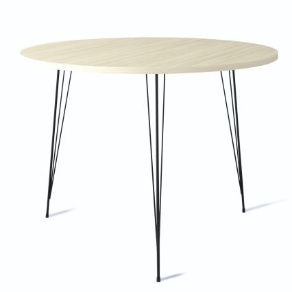 Eettafel SANDALF 75x90 cm beige/zwart