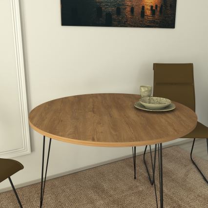 Eettafel SANDALF 75x90 cm bruin