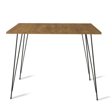 Eettafel SANDALF 75x90 cm bruin/zwart