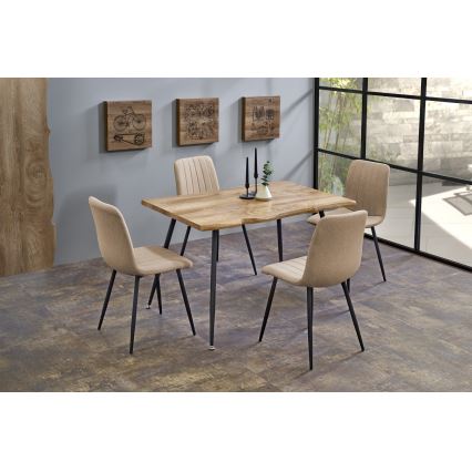 Eettafel SOLACE eik/zwart