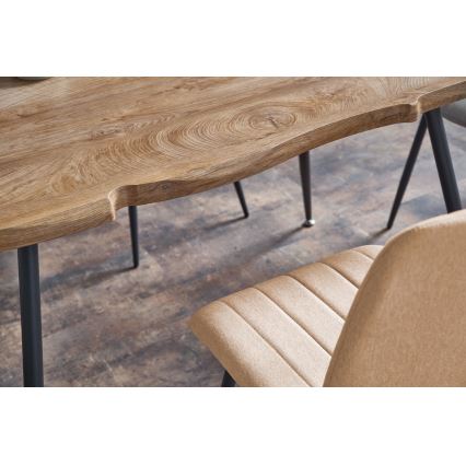 Eettafel SOLACE eik/zwart