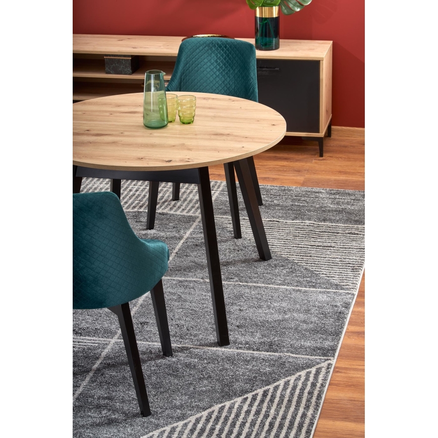 Eettafel SOLINA ambachtelijk eiken