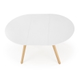 Eettafel SOLINA wit/eiken