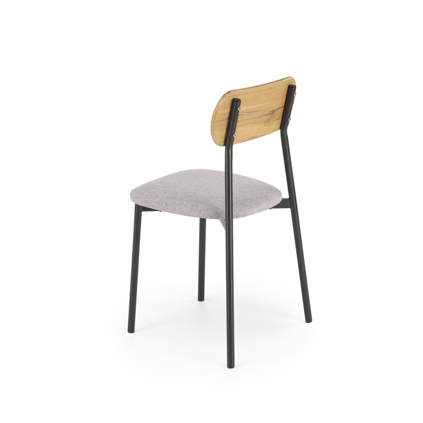 Eettafelset NANDO 84x54 cm grijs/bruin/zwart