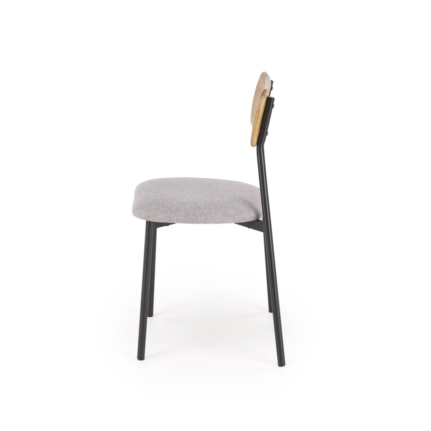 Eettafelset NANDO 84x54 cm grijs/bruin/zwart