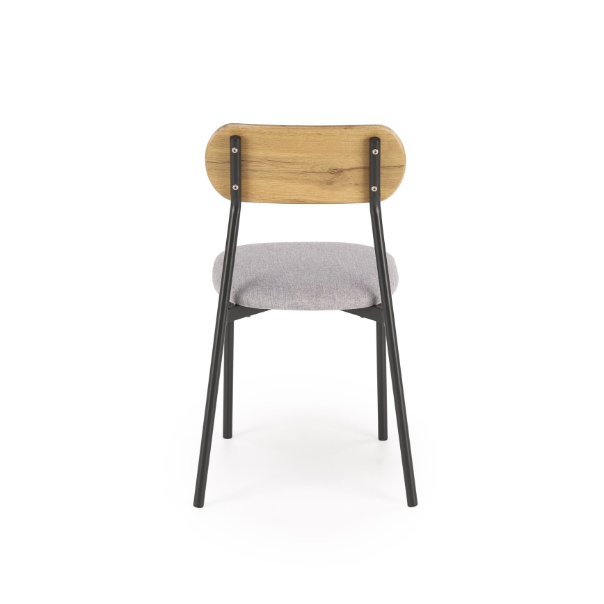 Eettafelset NANDO 84x54 cm grijs/bruin/zwart