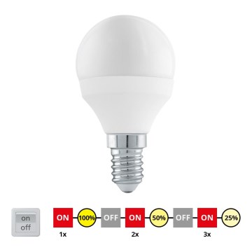 EGLO 11584 - LED Lamp cyclisch dimbaar E14/6W/230V - STEPDIMMING neutraal